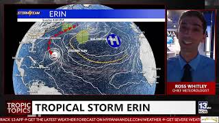 Erin Forms in the Eastern Atlantic, It's path could be common this Hurricane Season