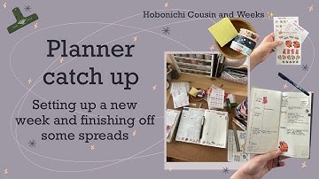 Planner catch up | Weekly planning and memory keeping in my Hobonichi Cousin and Weeks