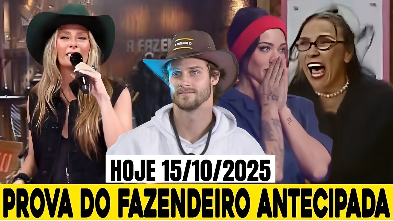 MATEUS VENCE A PROVA DO FAZENDEIRO DESTA QUARTA DIA 15/10 ANTECIPADA PELA PRODUÇÃO A FAZENDA 17