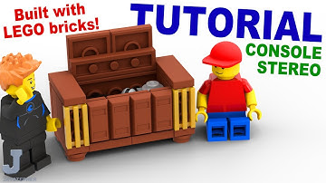 How To Build A Vintage Console Stereo With LEGO Bricks Tutorial