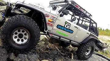 Axial SCX10 JK - Warrior Armor Rock Rail Testing With Epic Drivetrain Failure
