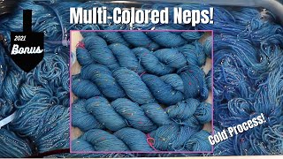 2021 Chanukah Multi-Colored Nep Colorway- Cold Processing a Soft Tonal Yarn (2021 Chanukah Bonus) screenshot 5