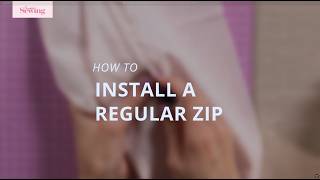 How to sew a regular zip - expert guide from Simply Sewing screenshot 1
