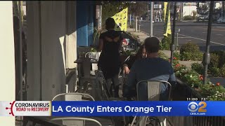 LA County Enters Orange Tier, Guidelines Ease For Restaurants, Salons; Bars Can Reopen Outdoors