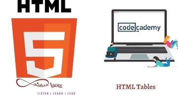 Codecademy Walkthrough | Learn HTML | HTML Tables | Tutorial # 6