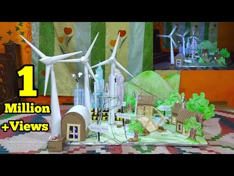 || How To Make Working Model Of A Wind Turbine || School Project !!