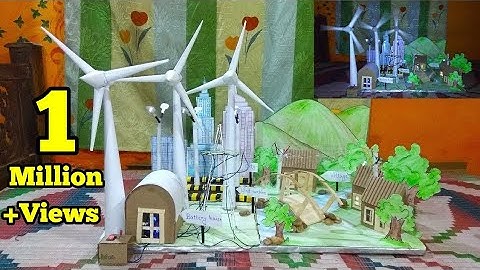 || How To Make Working Model Of A Wind Turbine || School Project !!