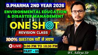🎯D.Pharm 2nd Year 2026 |  EE &amp; DM One shot revision  Part-5 I By- Aditya Sir