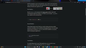 "Automatic Reloading Flask App with Python - Code Changes Made Easy"