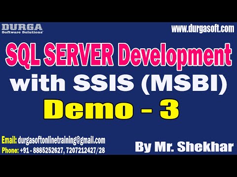 SQL SERVER Development tutorials || Demo - 3 || by Mr. Shekhar On 09-09-2023 @10PM IST
