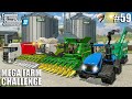 I started the biggest harvest of the year  mega farm ep59  farming simulator 22