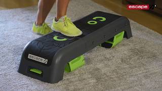 DECK: An aerobic step, and incline strength bench in one