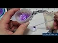 レジン「和風蝶々＆ネコのストラップ」No.178