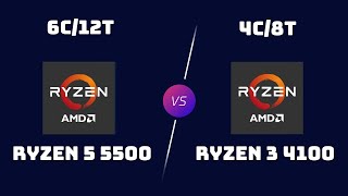 Ryzen 5 5500 vs Ryzen 3 4100 – Midrange Ryzen vs Budget Ryzen Battle