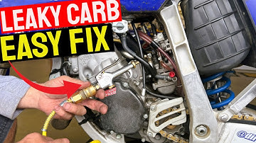 Fixing a Stuck Float Needle Seat on a Dirt Bike Carb With Compressed Air (Quick & Cheap!)
