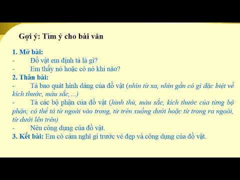 Tuần 24 - Tập làm văn - Bài: Ôn tập về tả đồ vật