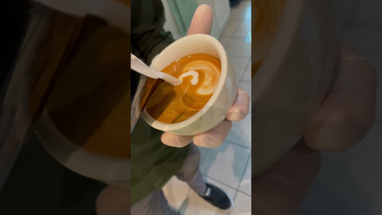 Survival was my only hope, success my only revenge.» #shortvideo #barista #latteart