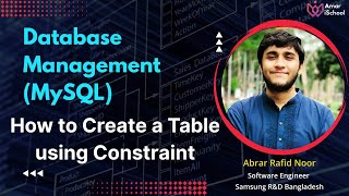 Database (MySQL) - Day 8 | How to Create a Table using Constraint | SQL Tutorial | Lecturer 5