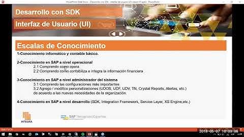 SDK Interfaz Usuario (UI) - Escalas de conocimiento