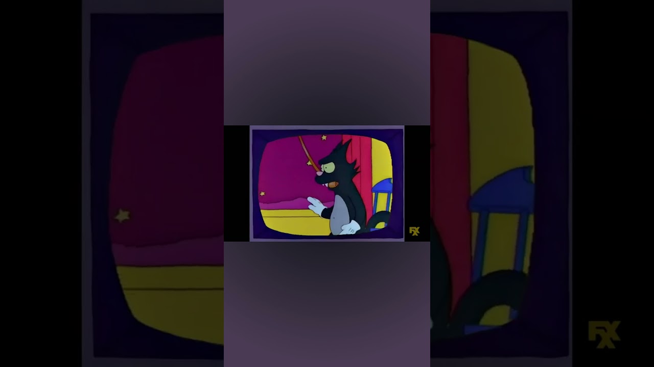 The Simpsons itchy and scratchy flay me to the moon