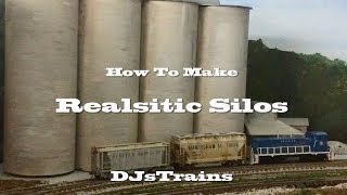 How to Make Great Silos for Your Model Railroad!  Cement plant!