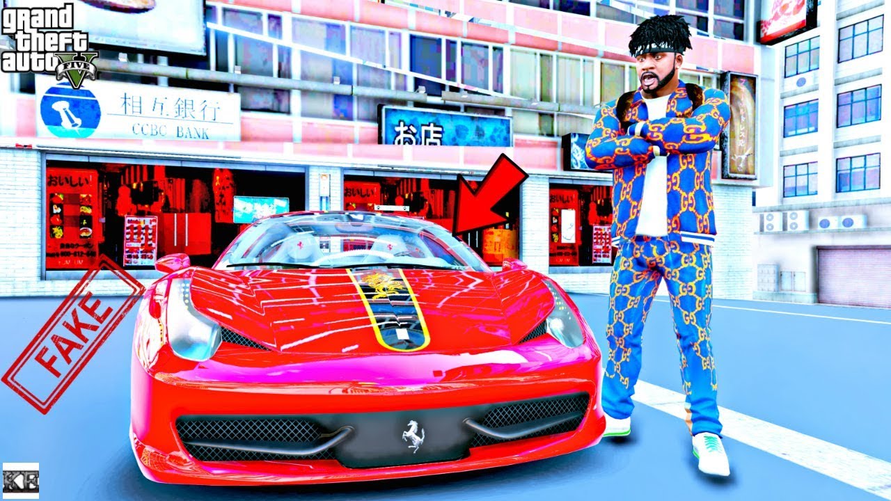 GTA 5- I Found a Fake Ferrari 458 in Japan ? (GTA 5 Real Life 