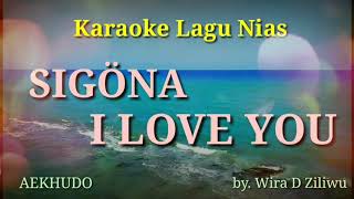 Karaoke Lagu Nias || sigona i love you