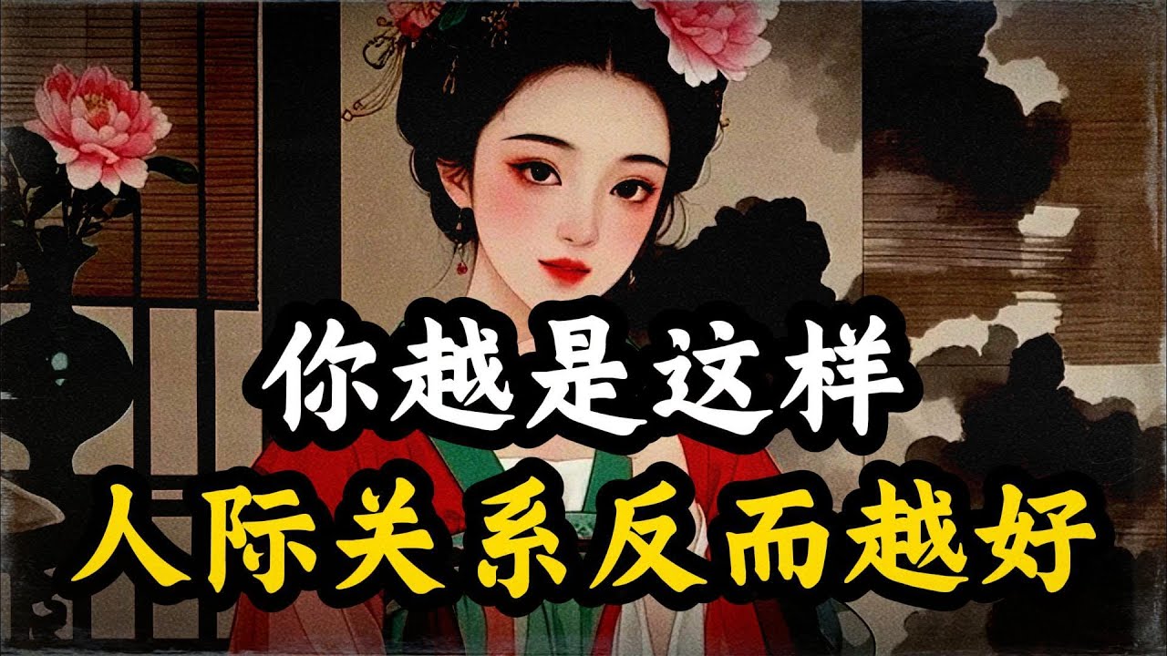 你越是这样，人际关系反而越好！别不信！