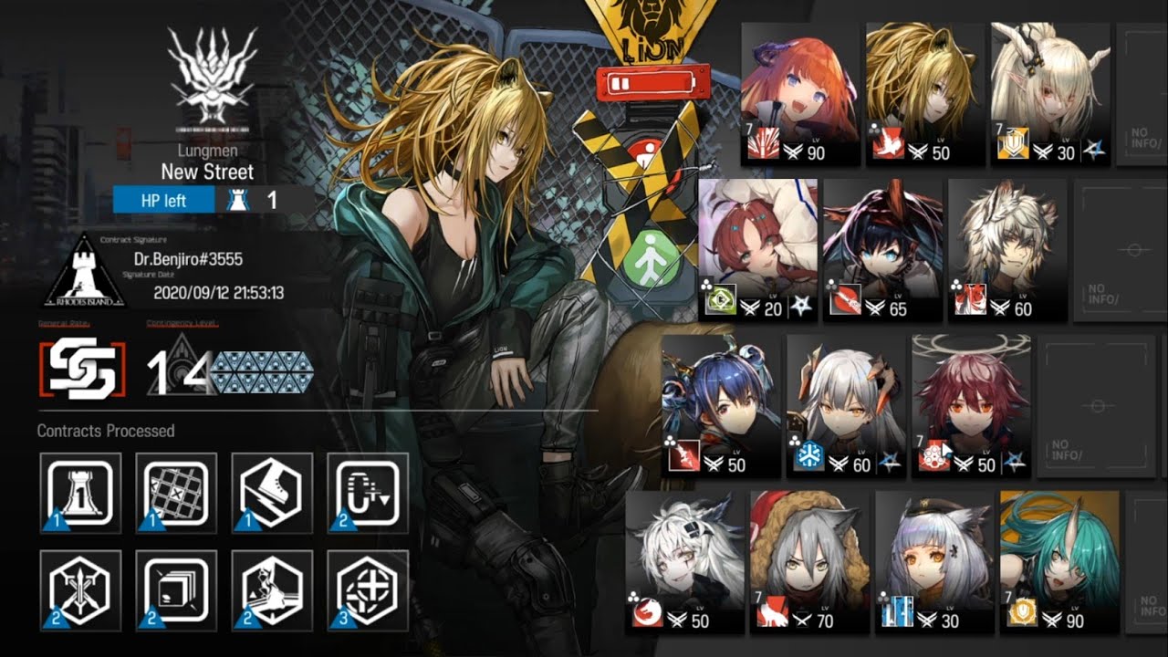 Arknights Contingency Contract #0 New Street Risk 14 (Max Risk)