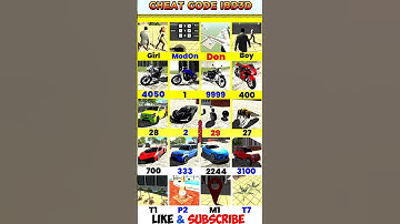 Real code 😱😱 Indian bike driving 3d all new cheat code update + plugin cheat code#shorts #short #new