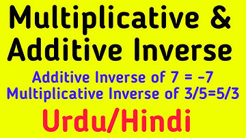 Multiplicative and Additive Inverse in Urdu/Hindi |Everyday Science|