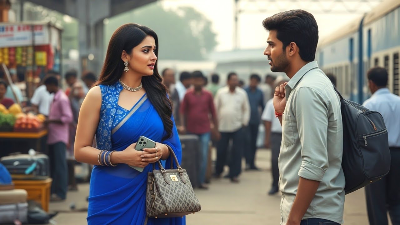  रेलवे स्टेशन नीली साड़ी में आई खूबसूरत लड़की – बोली मुझसे एक महीने के लिए शादी कर लो10 लाख दूंगी!