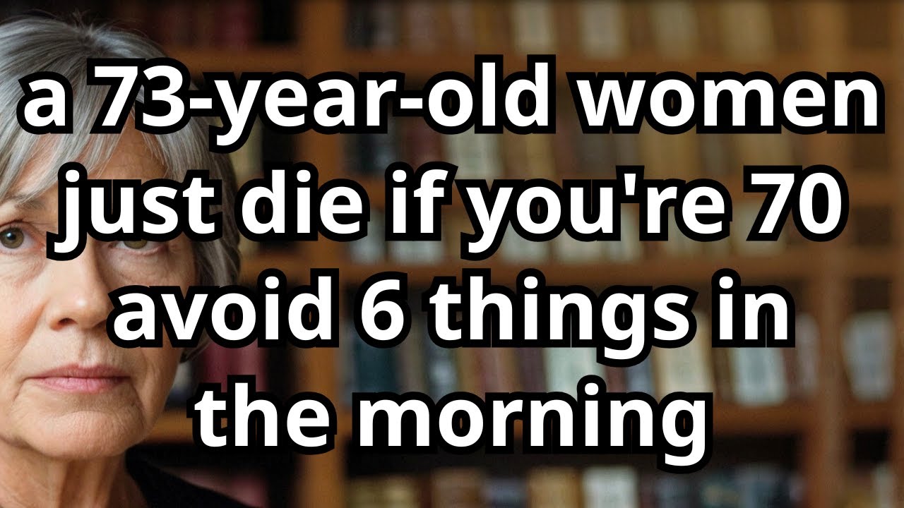 A 73-year-old woman PASSED AWAY early this morning. Avoid 6 things in your 70s | Life Advice