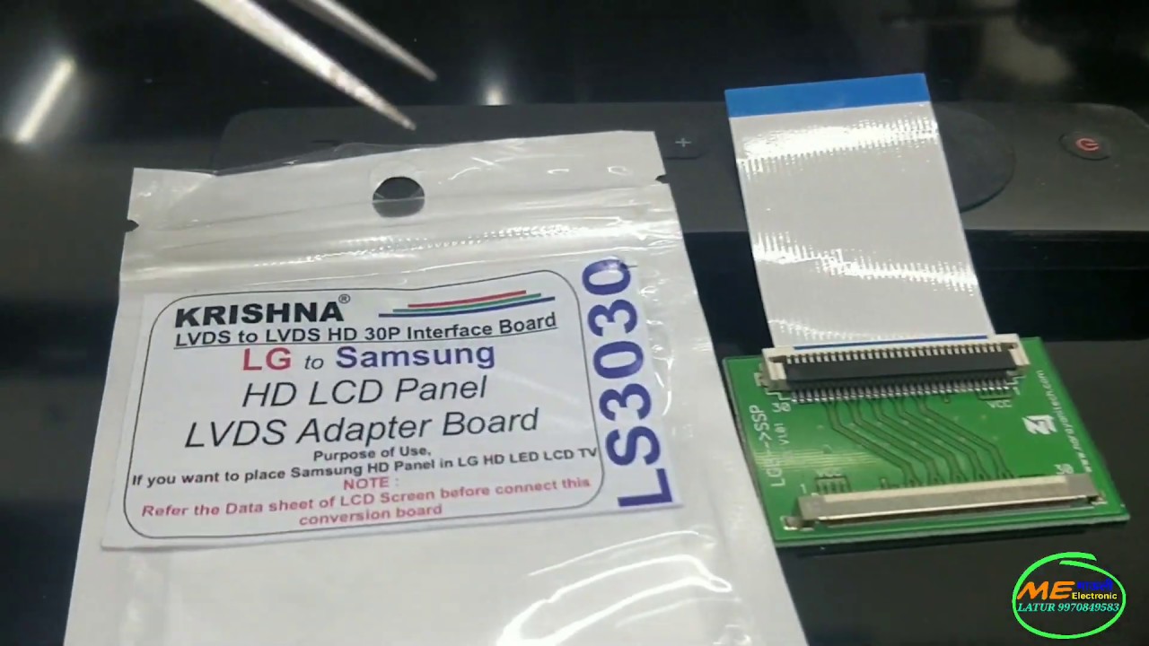 LG Connection Main Board to Samsung Connection Panel LVDS