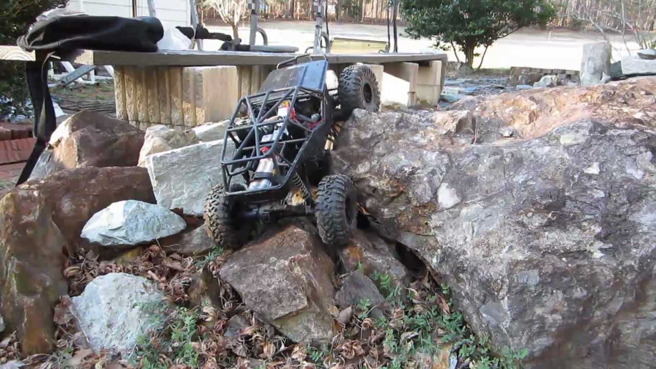 Axial 27T motor Wraith & Integy 55T Jeep CJ8 video 0015