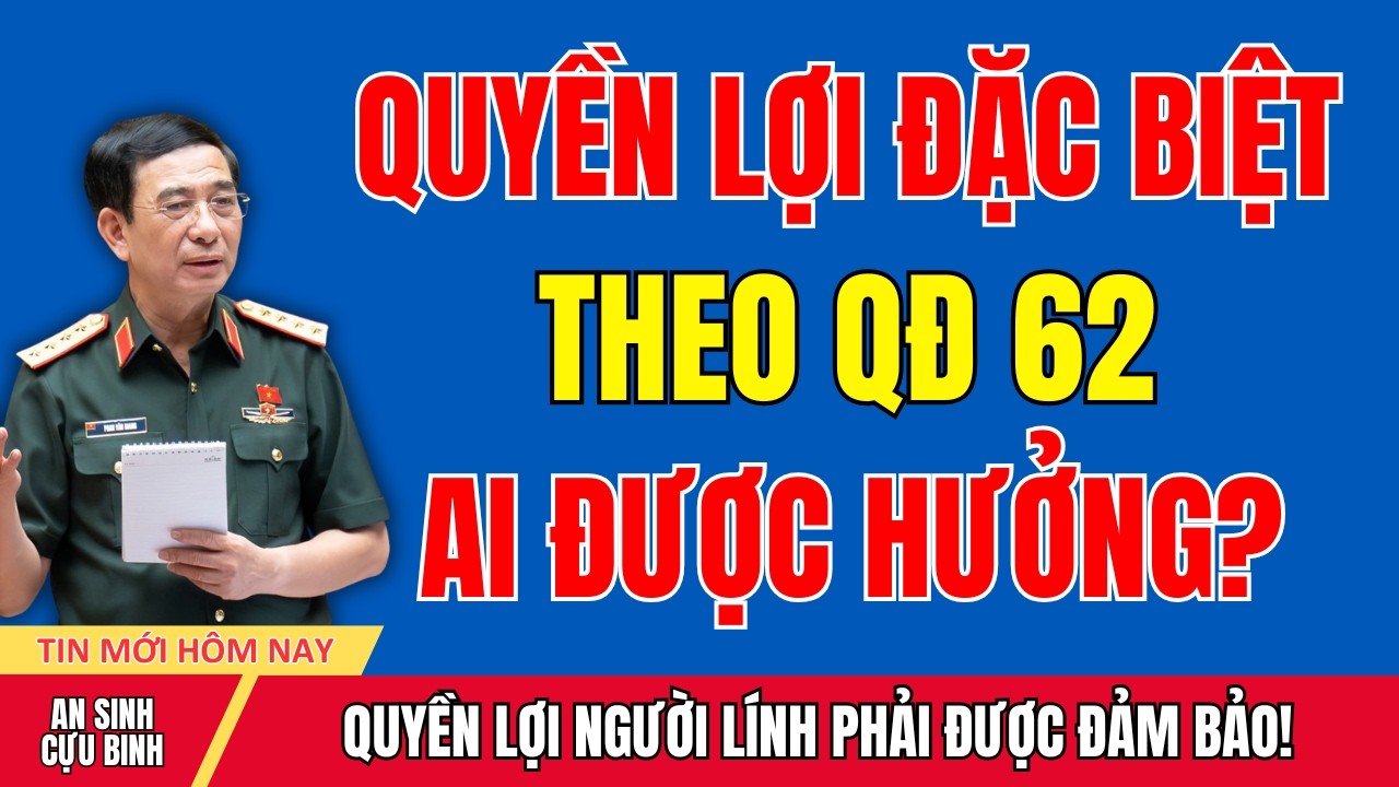 HÉ LỘ: Quyền Lợi Đặc Biệt Dành Cho Hàng Vạn Người Thuộc Diện QĐ 62 – Cần Biết Ngay!