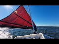 S2e121 strong windsatlantic city to cape maystowaways discovered living on a 21foot sailboat