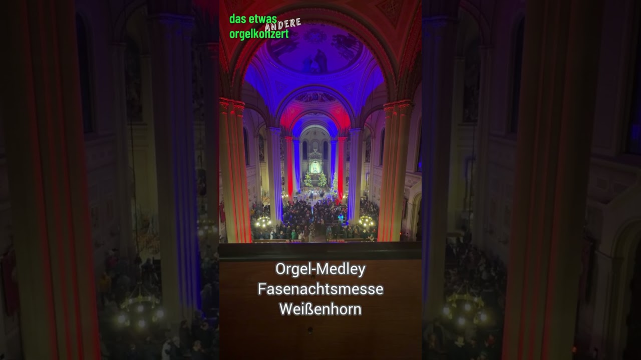 20 Minuten Orgelparty mit Bolongnese zur Fasenachtsmesse in Weißenhorn! 🔥😎💃🪩🕺✌️