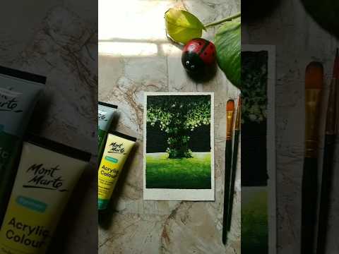 Simple Acrylic Painting 🖌️❤️ #art #trendingshorts #acrylicpainting #youtubeshorts #shorts