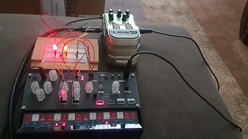 volca modular & breadboard, line 6 echo park delay