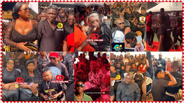 C confion's fada,mother,Dr. likee,Kyekyeku,Vivian Jill, sista Afua, Agya koo&others cry@ his Funeral