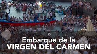 Solemne e histórico embarque de la Virgen del Carmen en el Puerto de la Cruz