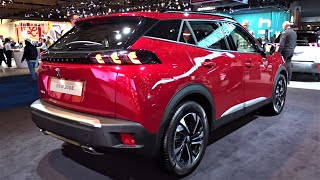 Peugeot 2008 allure suv at the autosalon brussel 2020.