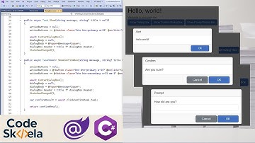 Built my own Blazor dialog box component, kind of