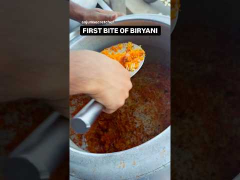 First Bite Of Biryani #shorts #viral #biryani