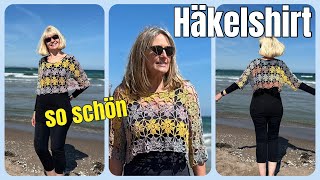 Florales Häkelshirt häkeln - kostenlose #häkelanleitungen