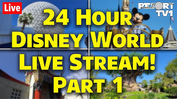 🔴Live: 24 HOUR Walt Disney World Live Stream - Part 1