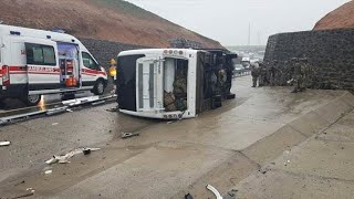 Şırnaktan Acı Haber Askeri Araç Devrildi 1 Şehit, 20 Yaralı Var