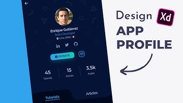 Design an App Profile | #DailyUI 006