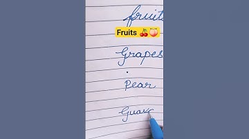 #how to write fruits name in cursive writing,#cursivewriting#shorts#ytshorts#trendingshorts#viral